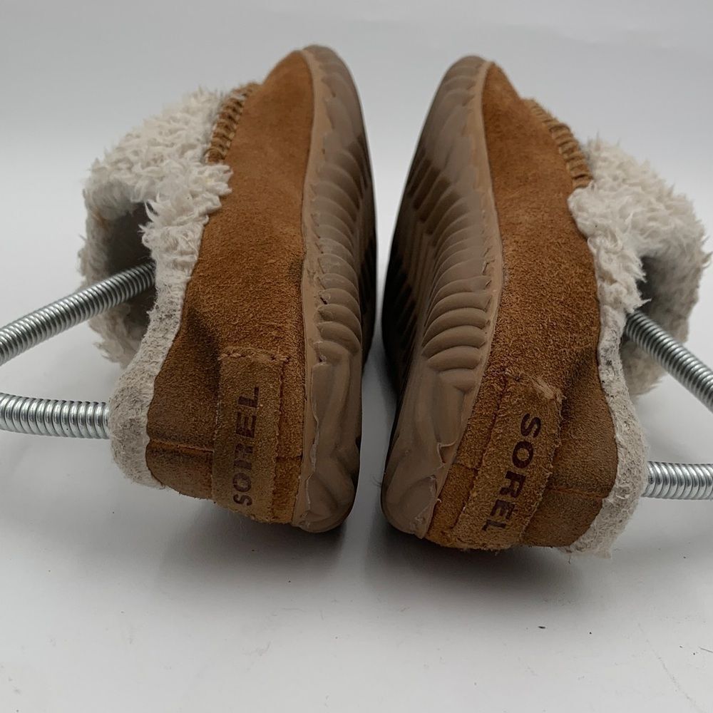Sorel Out N About Cozy Slippers Brown Gray Womans Size 9.5 - Picture 6 of 10